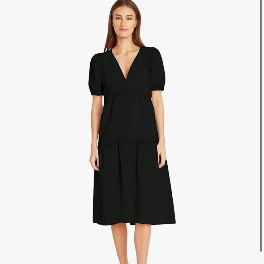 Donna Morgan Black Midi Dress size 14